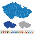 Set maps of Czech Republic